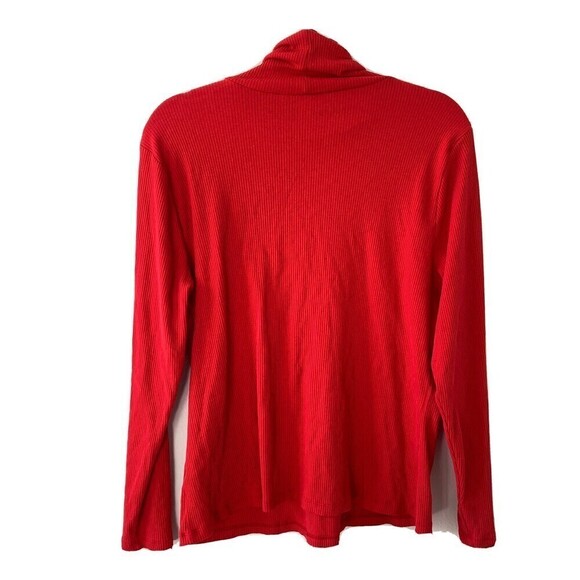 Old Navy Womens Plus Size 2X Red Ribbed Cowl Neck Pullover Sweater - Picture 3 of 6